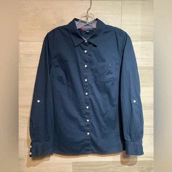 Tommy hilfiger button down sale